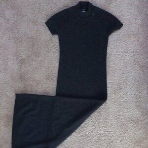 EUC J. Crew Charcoal Merino Wool Sweater Dress Size Small